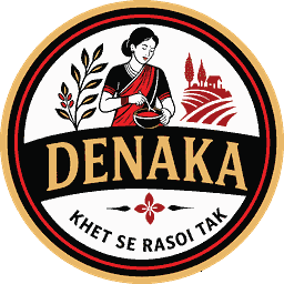 DENAKA Foods official circular logo — Khet Se Rasoi Tak